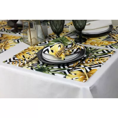 Скатерть коллекция "Art Teflon" цвет Tanzania yellow желтый в Москве Скатерть коллекция "Art Teflon" цвет Tanzania yellow желтый в Москве