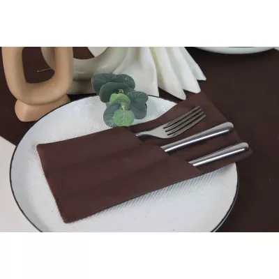 Скатерть Melano set cotton art 43-896 Brown шоколадный в Москве Скатерть Melano set cotton art 43-896 Brown шоколадный в Москве
