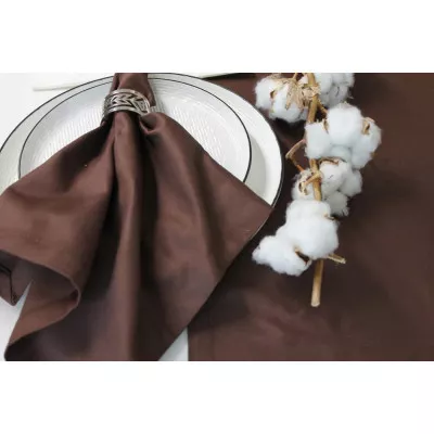 Скатерть Melano set cotton art 43-896 Brown шоколадный в Москве Скатерть Melano set cotton art 43-896 Brown шоколадный в Москве