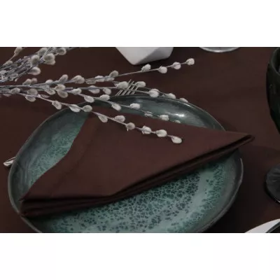 Скатерть Melano set cotton art 43-896 Brown шоколадный в Москве Скатерть Melano set cotton art 43-896 Brown шоколадный в Москве