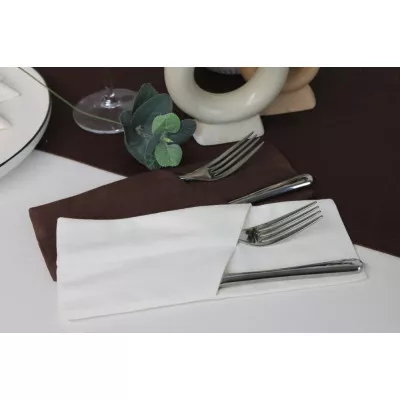 Скатерть Melano set cotton art 43-896 Brown шоколадный в Москве Скатерть Melano set cotton art 43-896 Brown шоколадный в Москве