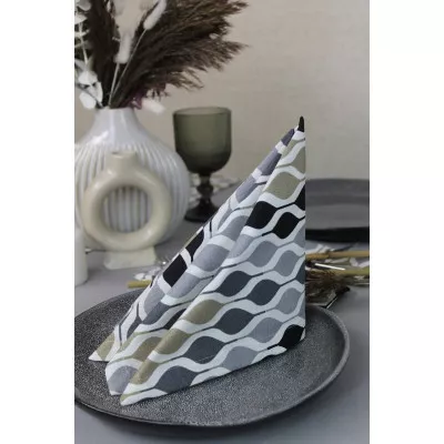 Скатерть коллекция "Art Teflon" цвет ART teflon Waves oliva grey в Москве Скатерть коллекция "Art Teflon" цвет ART teflon Waves oliva grey в Москве