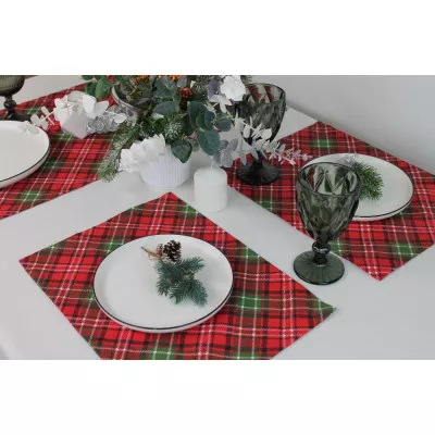 Дорожка коллекция "Art Teflon" цвет ART Scotland diagonal red bright в Москве Дорожка коллекция "Art Teflon" цвет ART Scotland diagonal red bright в Москве