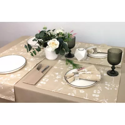 Наперон коллекция "Art Teflon" цвет ART Teflon flora beige в Красноярске Наперон коллекция "Art Teflon" цвет ART Teflon flora beige в Красноярске