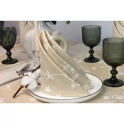 Наперон коллекция "Art Teflon" цвет ART Teflon flora beige в Красноярске Наперон коллекция "Art Teflon" цвет ART Teflon flora beige в Красноярске